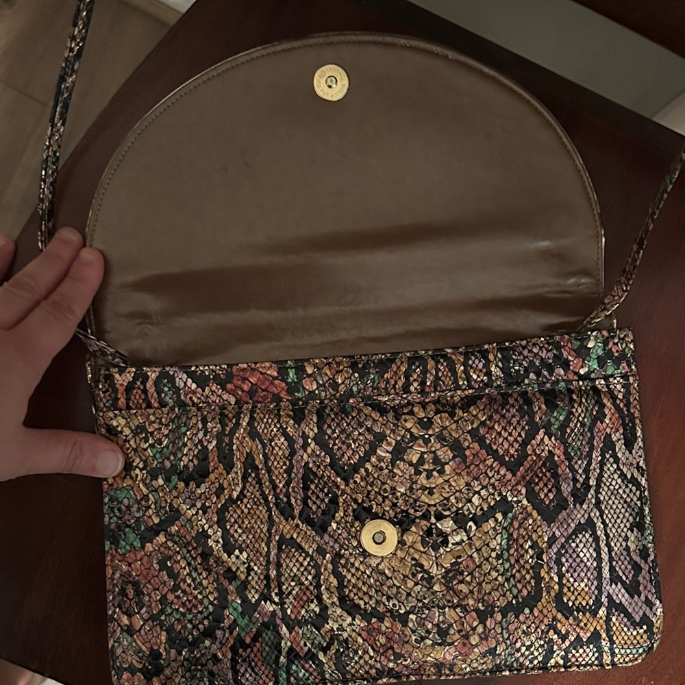 Elegant Multicolor Snake Print Women's Bag - Picture 2 of 4